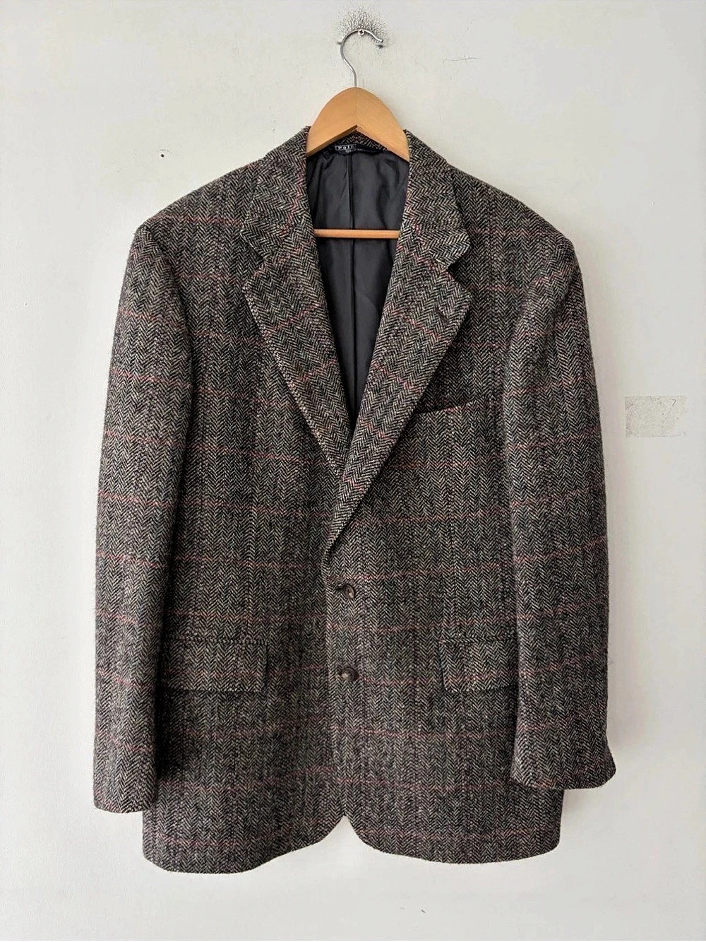Polo Ralph Lauren Plaid Wool-Linen Sport Coat Size 44